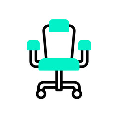 Fototapeta premium Chair icon symbol vector image illustration 