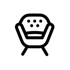 Fototapeta premium Chair icon symbol vector image illustration 