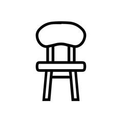Chair icon symbol vector image illustration
