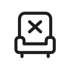 Chair icon symbol vector image illustration
