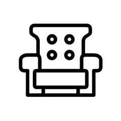Chair icon symbol vector image illustration
