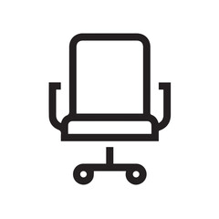 Chair icon symbol vector image illustration
