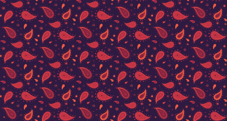 Rectangle oriental flat design background. Drawn material, outline simplicity. Sketching floral pattern and abstract repeat.