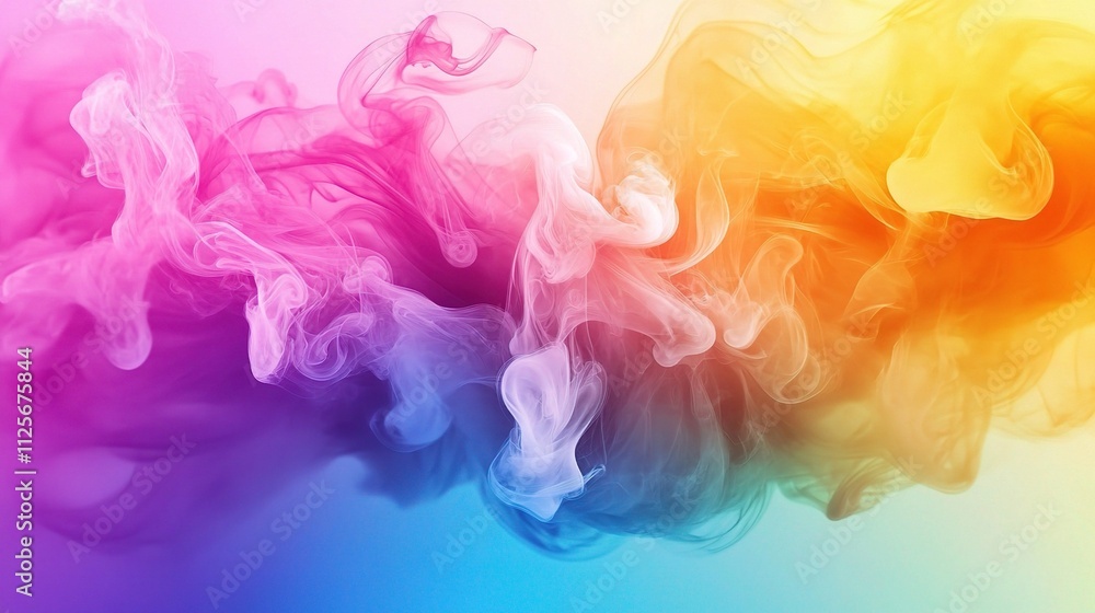 Poster colorful liquid abstract background with flowing patterns and swirls