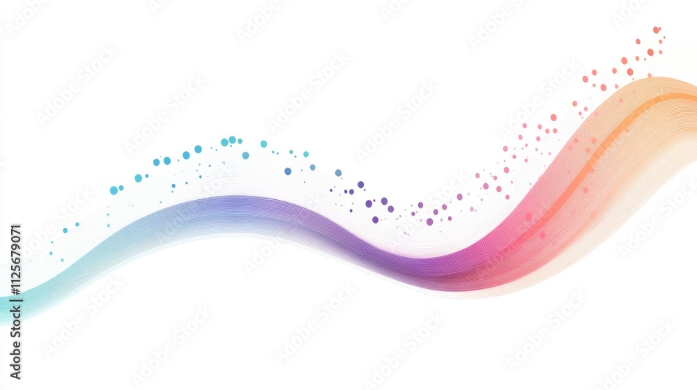 Poster dynamic color wave abstract digital art creative design studio environment close-up view artistic co