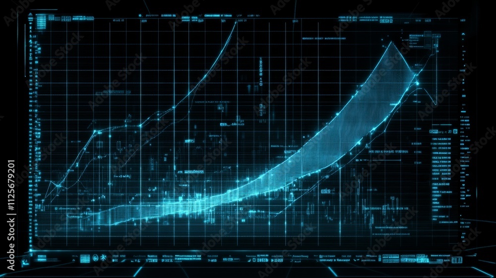 Poster data visualization trends business sector digital graph high-tech environment analytical viewpoint g