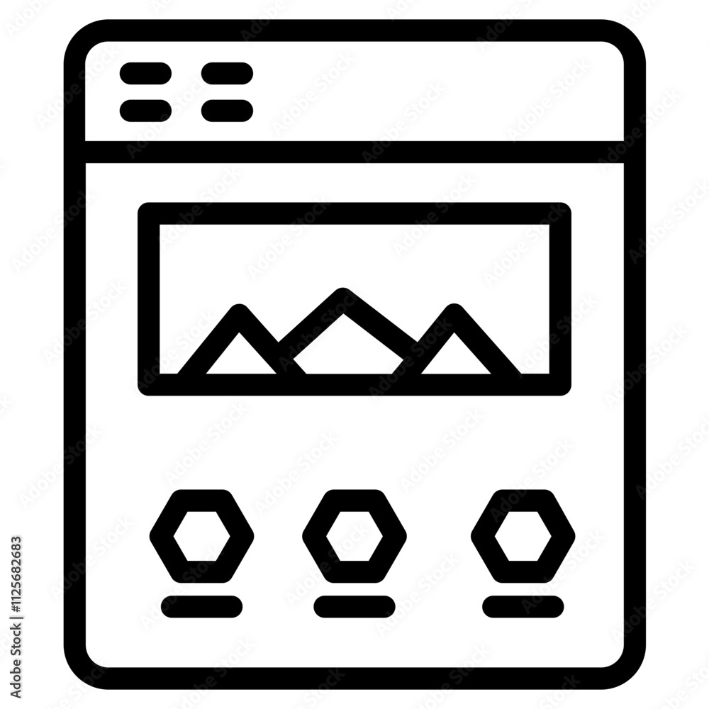 Poster app computer web