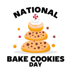 happy bake cookie day with delicious cookies