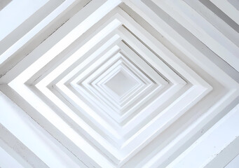 Obraz premium White background with a white wavy paper pattern, a seamless texture, 3D rendered illustration