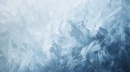 Obraz premium Abstract Winter Inspiration with Textured Brush Strokes in Blue