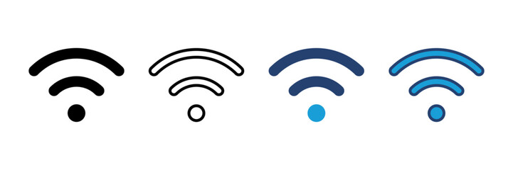 Wifi icon vector. signal vector icon. Wireless  icon vector