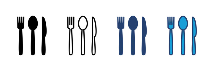 spoon and fork icon vector. spoon, fork and knife icon vector. restaurant icon