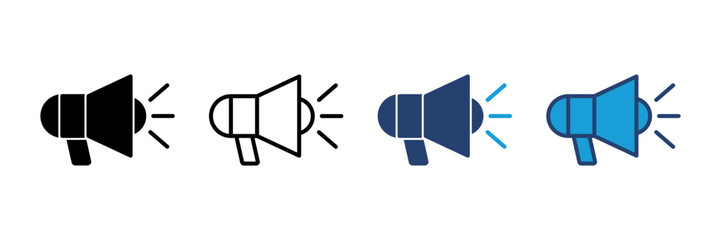 Megaphone icon vector. Loudspeaker icon vector.