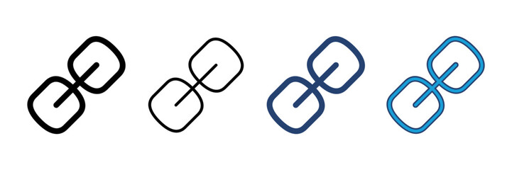 Link icon vector. Hyperlink chain symbol.