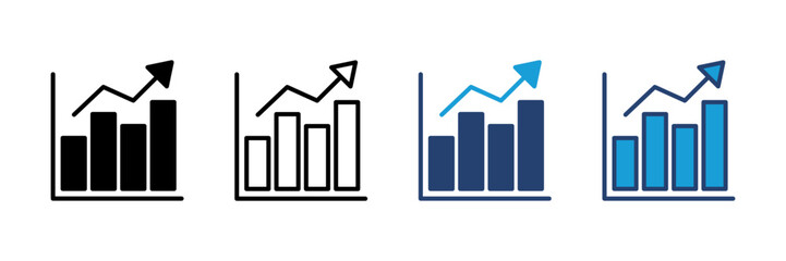 Growing graph Icon. Chart icon. diagram icon