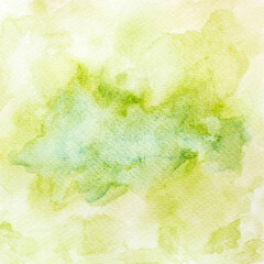 green abstract watercolor background with space