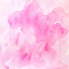 pink abstract watercolor background with watercolor splashes