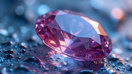 Luxury Gemstone, Sparkling Facets & Polished Texture