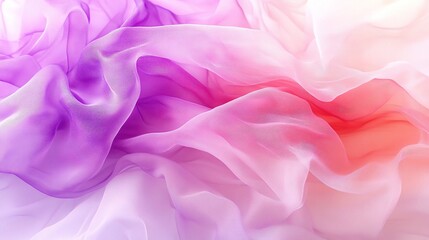 Obraz premium Soft Gradient Fabric Flowing from Pink to Purple in 2D