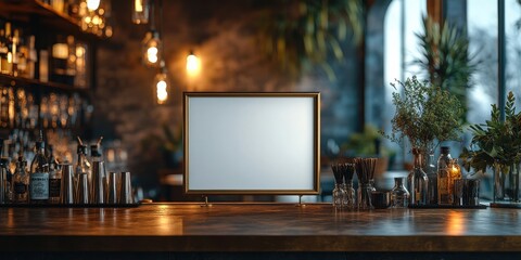 Stylish Contemporary Bar Lounge with Mirrored Backbar and Industrial Elements