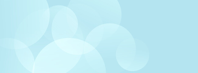 Modern Abstract white glowing geometric circle on blue light overlay background