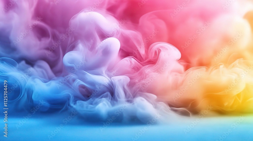 Poster Abstract Colorful Liquid Gradient Background with Fluid Motion