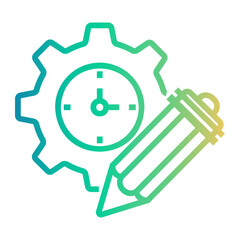 time Line Gradient Icon