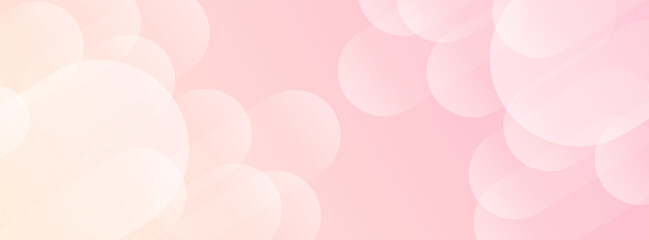 Modern Abstract white glowing geometric circle on pink overlay background