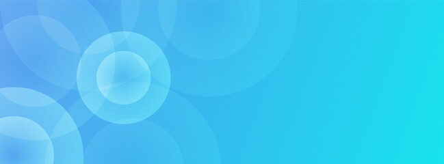 Modern Abstract white glowing geometric circle on blue gradient overlay background