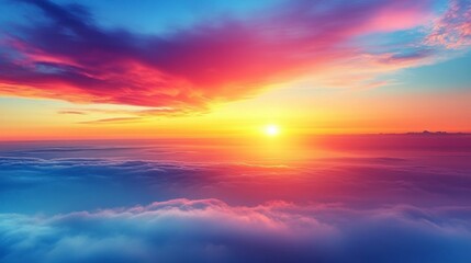 Obraz premium A sleek, minimal background with a smooth gradient shifting from light orange to warm pink. The gentle blend creates a harmonious and fresh aesthetic.