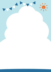 夏 海のフレーム 縦