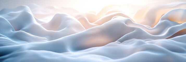 Fototapeta premium Ethereal Abstract Snowscape with Light Filters, Modern Minimalist Composition