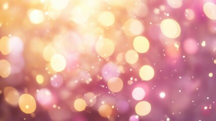 Obraz premium A soft, blurred background with colorful bokeh lights creating a dreamy atmosphere.