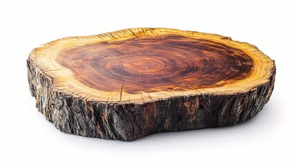 Beautiful Old Tree Stump Table Top with Detailed Texture