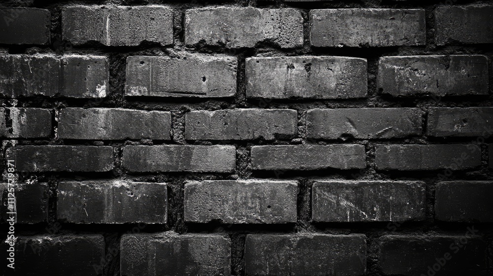 Aufkleber textured black brick wall background suitable for construction architecture and design projects in r