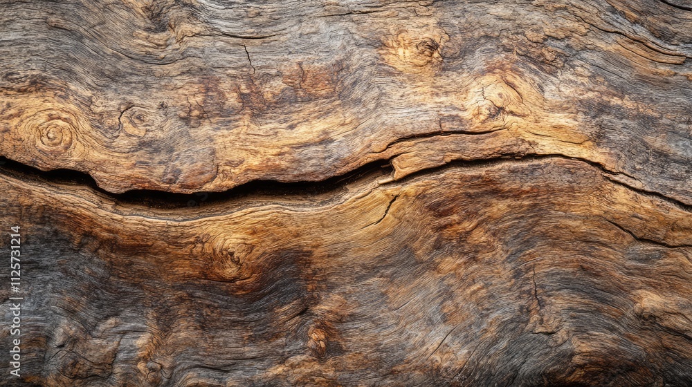 Poster natural brown wooden texture with intricate patterns and grain details for background use