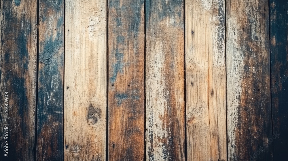 Poster textured closeup of weathered wooden planks showcasing rustic patterns and rich natural colors ideal