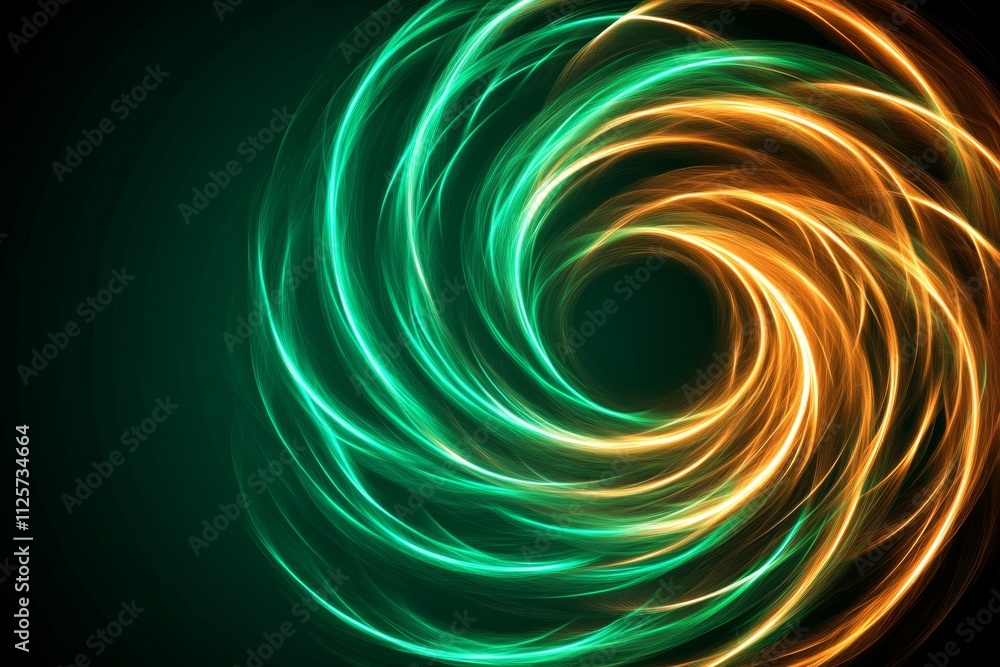 Aufkleber a simple geometric design of a spinning wheel in motion, with curved lines creating a sense of energ