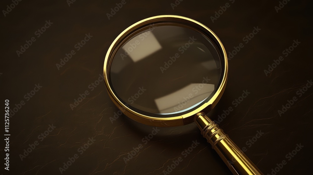 Poster magnifying glass emphasizing key performance indicators with a focus on urgency and analytical insig