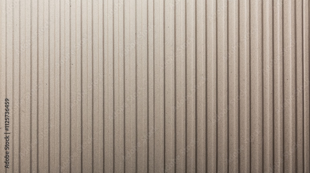 Poster textured grey cardboard packaging background with vertical lines for use in design and product prese
