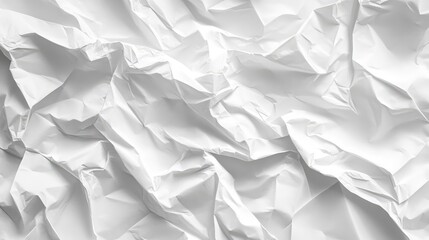 Obraz premium Crumpled white notebook paper texture background for design and creative projects