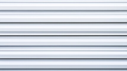 Obraz premium Smooth white corrugated metal sheet surface with parallel lines and subtle textures, ideal for industrial design, backgrounds, and abstract patterns.