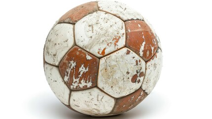 Soccer ball, Football, isolated on white background, full depth of field