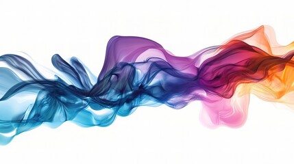 Vibrant Fluid Wave Design with Colorful Transitions and Motion