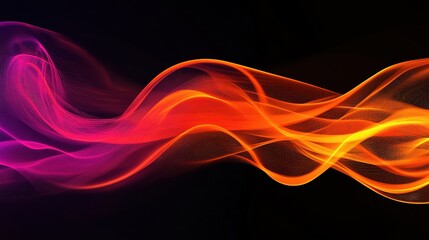 Vibrant Flowing Colors in Abstract Design for Artistic Backgrounds
