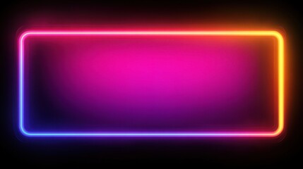 Fototapeta premium Vibrant Neon Glow Abstract Geometric Lines on Dark Background