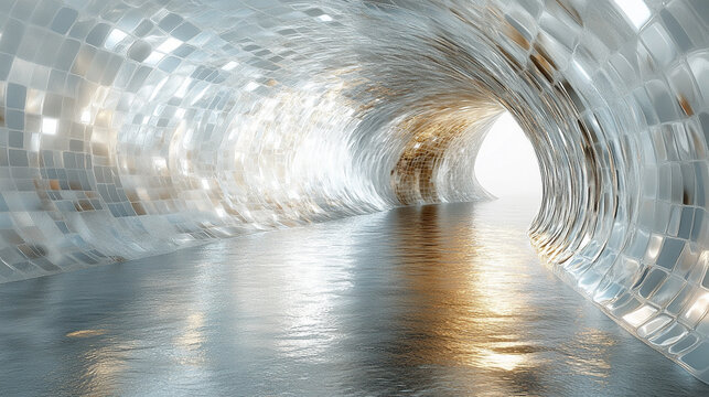 sleek research database interface in white, gold, blue, and silver tones. The design conveys innovation, data integrity, and futuristic technology for groundbreaking analysis