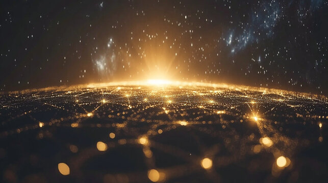 sleek research database interface in white, gold, blue, and silver tones. The design conveys innovation, data integrity, and futuristic technology for groundbreaking analysis