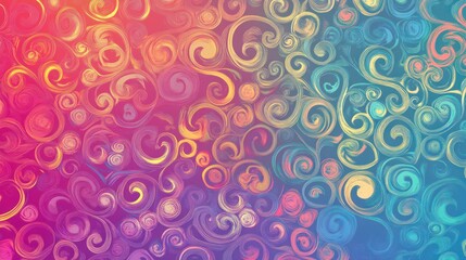 Colorful swirl pattern background.