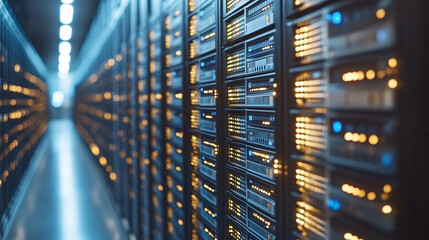 research database interface in white, gold, blue, and silver tones. The design conveys innovation, data integrity, and futuristic technology for groundbreaking analysis